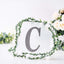 Decorative Rhinestone Alphabet "C" Letter Stickers, Glitter Adhesive Craft Letters Black DIY Sparkle Embellishments 8"