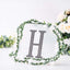 Decorative Rhinestone Alphabet "H" Letter Stickers, Glitter Adhesive Craft Letters Black DIY Sparkle Embellishments 8"