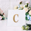 Decorative Rhinestone Alphabet "C" Letter Stickers, Glitter Adhesive Craft Letters Gold DIY Sparkle Embellishments 4"