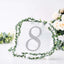 Decorative Rhinestone Number "8 Stickers, Glitter Adhesive Craft Numbers Silver DIY Sparkle Embellishments 8"