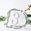 Decorative Rhinestone Number "3" Stickers, Glitter Adhesive Craft Numbers Silver DIY Sparkle Embellishments 8"