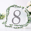 Decorative Rhinestone Number "8" Stickers, Glitter Adhesive Craft Numbers Black DIY Sparkle Embellishments 8"
