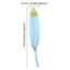 30-Pack Turkey Feathers Craft Feathers Glitter Gold Tip Light Blue - Decorative Feathers for DIY Party Projects