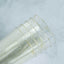 12-Pack Plastic Party Cups Clear Gold Glitter - Durable Disposable Tumblers for Drinks 17oz 6"