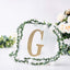 Decorative Rhinestone Alphabet "G" Letter Stickers, Glitter Adhesive Craft Letters Gold DIY Sparkle Embellishments 8"