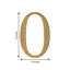 Decorative Rhinestone Number "0" Stickers, Glitter Adhesive Craft Numbers Gold DIY Sparkle Embellishments 8"