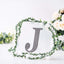 Decorative Rhinestone Alphabet "J" Letter Stickers, Glitter Adhesive Craft Letters Black DIY Sparkle Embellishments 8"