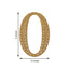 Decorative Rhinestone Alphabet "O" Letter Stickers, Glitter Adhesive Craft Letters Gold DIY Sparkle Embellishments 8"