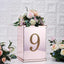 Decorative Rhinestone Number "9" Stickers, Glitter Adhesive Craft Numbers Gold DIY Sparkle Embellishments 8"