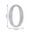 Decorative Rhinestone Alphabet "O" Letter Stickers, Glitter Adhesive Craft Letters Silver DIY Sparkle Embellishments 6"