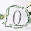 Decorative Rhinestone Number "0" Stickers, Glitter Adhesive Craft Numbers Black DIY Sparkle Embellishments 8"