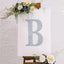 Decorative Rhinestone Alphabet "B" Letter Stickers, Glitter Adhesive Craft Letters Silver DIY Sparkle Embellishments 8"