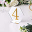 Decorative Rhinestone Number "4" Stickers, Glitter Adhesive Craft Numbers Gold DIY Sparkle Embellishments 4"