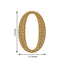 Decorative Rhinestone Alphabet "O" Letter Stickers, Glitter Adhesive Craft Letters Gold DIY Sparkle Embellishments 6"