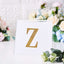 Decorative Rhinestone Alphabet "Z" Letter Stickers, Glitter Adhesive Craft Letters Gold DIY Sparkle Embellishments 4"