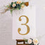 Decorative Rhinestone Number "3" Stickers, Glitter Adhesive Craft Numbers Gold DIY Sparkle Embellishments 8"
