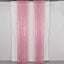 2 Pack Pink Sequin Event Curtain Drapes with Rod Pockets, Seamless Backdrop Event Panels - 8ftx2ft