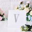 Decorative Rhinestone Alphabet "V" Letter Stickers, Glitter Adhesive Craft Letters Silver DIY Sparkle Embellishments 4"