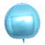 2 Pack 18" 4D Metallic Blue Sphere Mylar Foil Helium or Air Balloons