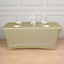 Shimmer Tinsel Spandex 72"x30" Rectangle Tablecloth Metallic Champagne Glittered Shiny Stretch Table Cover