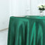 Satin 108" Round Tablecloth Hunter Emerald Green - Smooth and Lustrous Table Cover