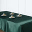 Satin Rectangular 60"x102" Tablecloth Hunter Emerald Green - Smooth and Lustrous Table Cover