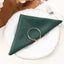 5 Pack Polyester 20"x20" Napkins Hunter Emerald Green - Wrinkle Resistant & Easy Care Cloth Napkins