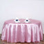 Satin 120" Round Tablecloth Pink - Stylish Seamless Table Cover