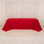 Cotton Blend 90"x156" Rectangle Tablecloth Red - Seamless Wrinkle-Resistant Table Cover