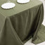 Taffeta 90"x132" Rectangle Tablecloth Dusty Sage Green - Seamless Accordion Crinkle Table Cover