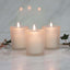 12-Pack Glass Votive Candle Holders Frosted - Tealight Holder Set for Weddings and Events 2.5"