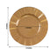 10-Pack Plastic 9" Round Dinner Plates in Gold with Ruffled Rim - Sturdy Disposable Dinnerware for Classy Events & Banquets