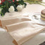 5 Pack Premium Velvet 20"x20" Napkins Champagne - Soft Sheen Finish Cloth Napkins