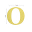 4 Pack 5" Metallic Gold Alphabet Stickers Banner, Customizable Stick on Gold Letters - O