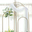 Set of 4 Gold Metal Wedding Arch Chiara Backdrop Stand Floral Display Frame With Round Top
