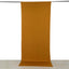 Gold 4-Way Stretch Spandex Event Curtain Drapes, Wrinkle Free Backdrop Event Panel with Rod Pockets - 5ftx12ft