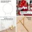 6.5ft Gold Metal Circle Wedding Arch Stand, Floral Balloon Garland Hoop, Round Backdrop Frame