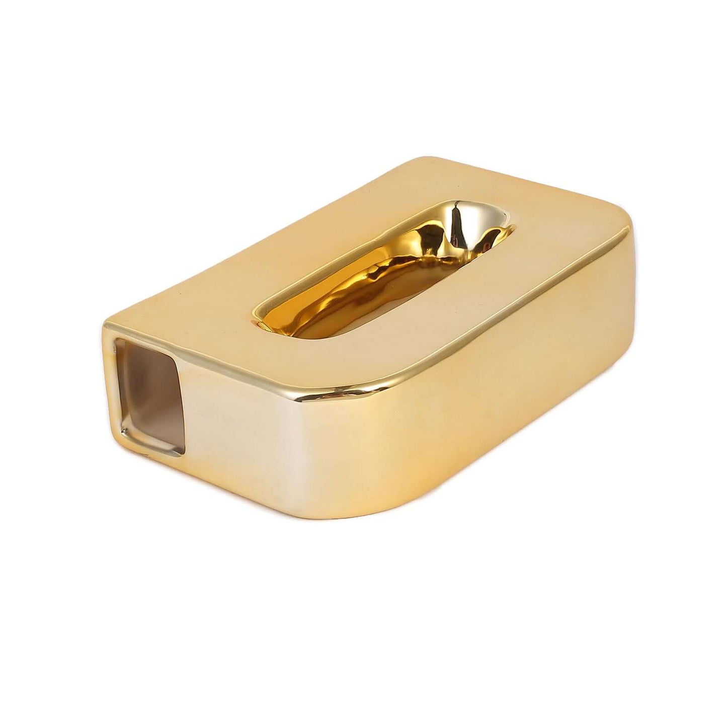 Shiny Ceramic Vase Letter "D" Gold Plated - Chic Bud Planter Pot for Events & Decor 6"