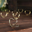 10-Pack Metal Card Holder Stands Double Heart Design Gold - Table Number Stands and Wedding Place Card Menu Clips 1"