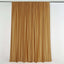 2 Pack Gold Scuba Polyester Event Curtain Drapes, Durable Flame Resistant Backdrop Event Panels Wrinkle Free with Rod Pockets - 10ftx10ft