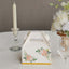 25 Pack White Pink Peony Flowers Print Candy Gift Tote Gable Boxes with Gold Edge, Party Favor Treat Boxes - 6"x3.5"x7"