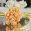 48 Roses 1" Gold Real Touch Artificial DIY Foam Rose Flowers With Stem, Craft Rose Buds