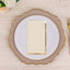 50-Pack Paper Dinner Napkins Ivory with Gold Foil Edge 2 Ply - Stylish Disposable Napkins