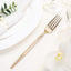 24-Pack Plastic Forks with Gold Glitter - Disposable Silverware Cutlery for Events