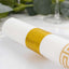 50-Pack Paper Napkin Rings Gold Glitter - Stylish Disposable Napkin Holders 1.5"