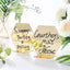 5-Pack Acrylic Table Sign Holders Hexagon Design Gold - Ideal for Modern Event Centerpieces 5"