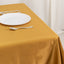 Lamour Satin 54"x54" Table Overlay Square Tablecloth Gold - Durable & Silk-Like Table Cover for Weddings & Parties