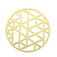 6-Pack Disposable Table Placemats in Metallic Gold Laser Cut Geometric Triangle Design - 700GSM Cardboard Placemats for Glamorous Table Settings 13"