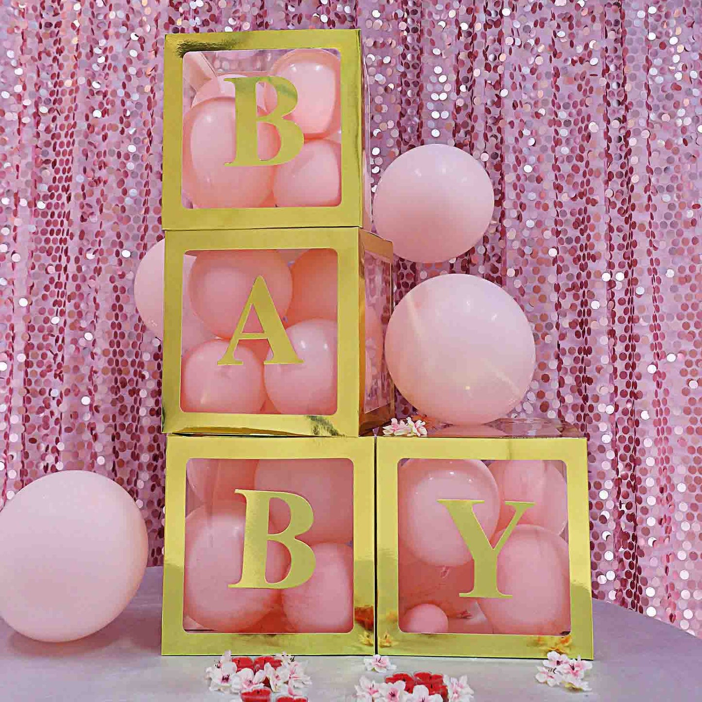 4 Pack 5" Metallic Gold Alphabet Stickers Banner, Customizable Stick on Gold Letters - G