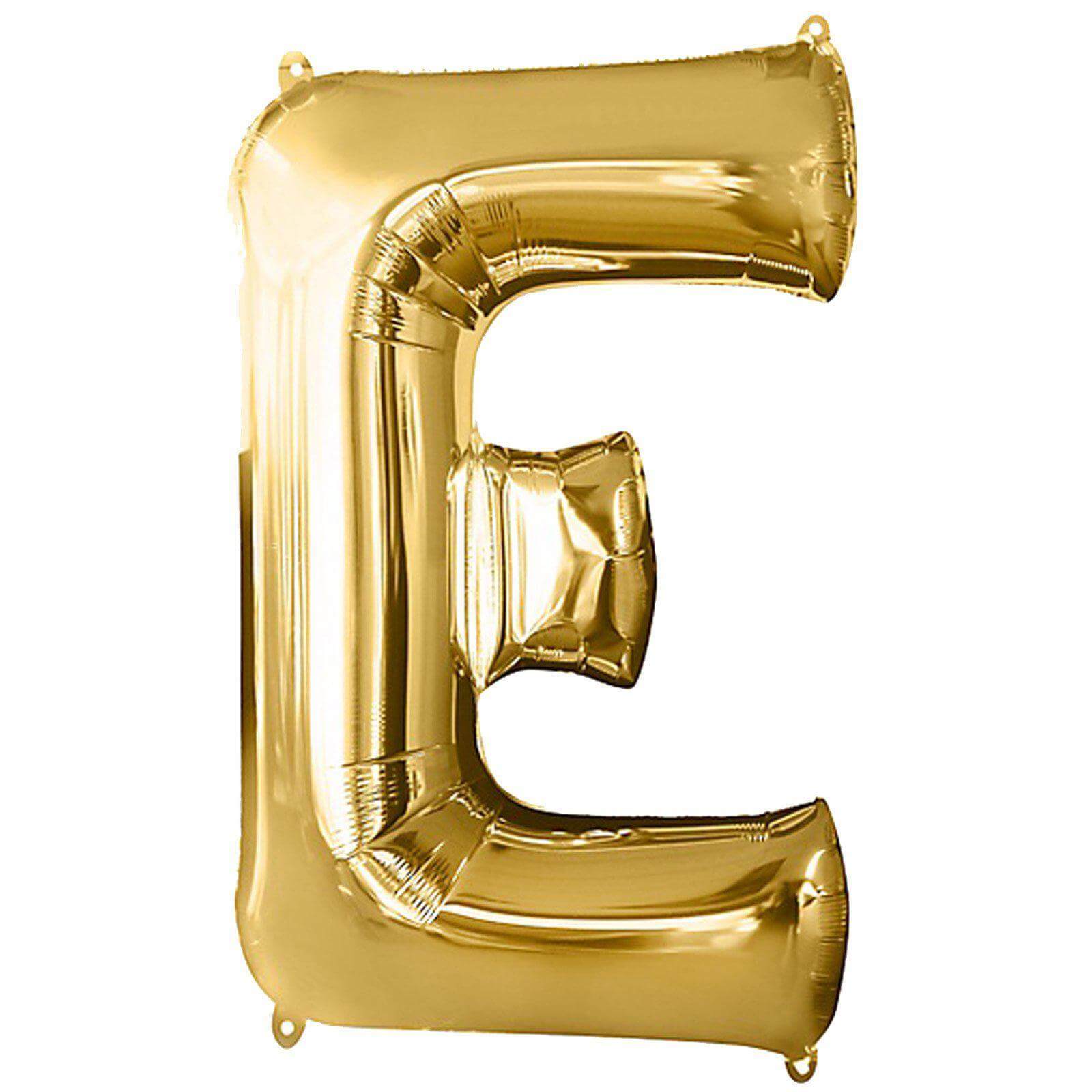 40inch Shiny Metallic Gold Mylar Foil Helium/Air Number and Letter Balloons